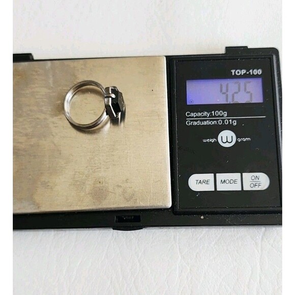 SILPADA 925 Sterling Silver DBL Band 6 Black Agate Hexagon Ring R3263 - Picture 6 of 6